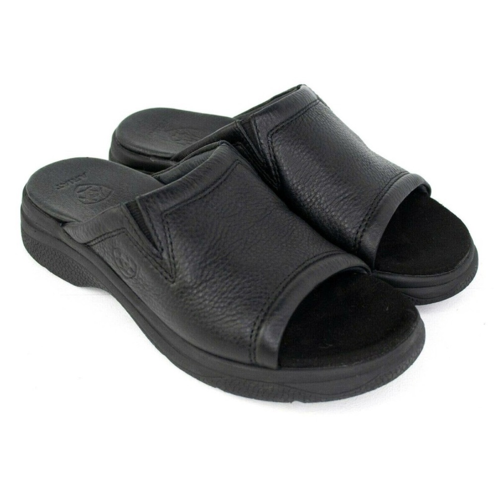Ariat Bridgeport Black Leather Slide Shoes SIZE 5.5
